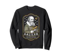 Galileo Galilei Telescopios Astronomía Divertida Ciencia Vintage Sudadera