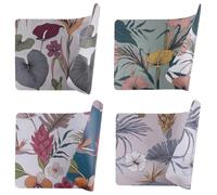 GALILEO Juego de 12 manteles Individuales de 45 x 30 cm, Reversibles, Botanico Sibila