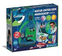 Galileo Lab Naturaleza bajo el microscopio - Microscopio para niños - Experimentos para niños a Partir de 8 años, Conjunto investigador de Clementoni 59487