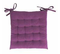 GALILEO SpA Juego de 5 Cojines para Silla con Cordones, 40 x 40 cm, Morado Berenjena, Sibila