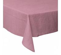 GALILEO SpA Mantel Antimanchas, 140 x 180 cm, Aspecto de Lino, 8 plazas, Color Rosa Polvo, Solid Sibila