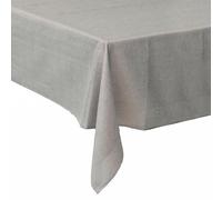 GALILEO SpA Mantel Antimanchas de 140 x 180 cm, Efecto Lino, 8 plazas, Color Gris