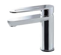 Galindo - Grifo de Lavabo - Nine - Mod. 4635000 - Cromo - Monomando para Instalación en Repisa - Caudal 13 l/min - Líneas Curvas - Latón Cromado