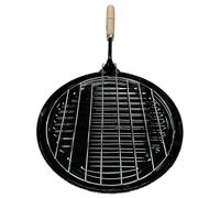 GaliNei Sartén Tostadora Parrilla Arepera Asadora, Multifuncional para Gas, Vitro, Ideal para Camping, campers y Autocaravanas (Redonda)