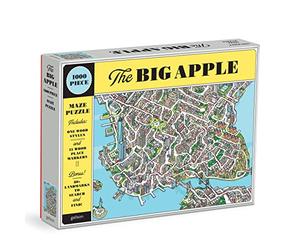 Galison 9780735372023 The Big Apple 1000 Piece Maze Puzzle