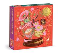 Galison- Crystal Flower Ball Piece Foil Puzzle, Color Rompecabezas de 500 Piezas de Bola de Flores de Cristal (9780735382831)