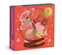 Galison- Crystal Flower Ball Piece Foil Puzzle, Color Rompecabezas de 500 Piezas