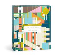 Galison Frank Lloyd Wright Hillside Curtain - Rompecabezas de Papel de Aluminio de 1500 Piezas con la icónica Cortina de Teatro Hillside con patrón geométrico