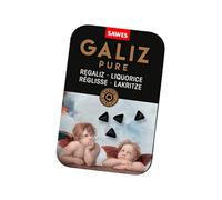 GALIZ Pastillas de Regaliz Negro Puro Sin Azúcar y Sin Gluten Sabor Intenso y Refrescante Cajita Metálica 20 g