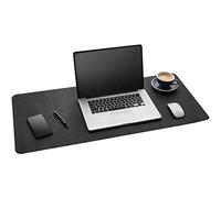 Gallaway Leather Alfombrilla de Escritorio de Cuero - Alfombrilla de Ratón y Escritorio 91,5 x 43 cm - Protector de Escritorio Antideslizante para Oficina - Accesorio de Escritorio (Negro)