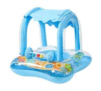 Galleggiante Piscina per Neonati | Seggiolino Gonfiabile per Bambini,Galleggiante Animato Protezione Solare per Giochi Acquatici Spiaggia Lago | Sedile Piscina Galleggiante Bambino Protezione Sola