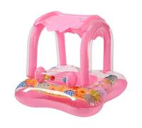 Galleggiante Piscina per Neonati | Seggiolino Gonfiabile per Bambini,Galleggiante Animato Protezione Solare per Giochi Acquatici Spiaggia Lago | Sedile Piscina Galleggiante Bambino Protezione Sola