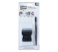 Gallery Glass Piece Tool Set For Stained Glass DIY Arts and Crafts, Juego de Herramientas de 4 Piezas Perfecto para Arte y Manualidades de vidrieras, 19739, Multicolor