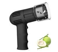 Galleta de Coco Eléctrica con Tapa de Seguridad, Batería de 2000Mah, Incluye Broca de 6Cm, Adecuada for Uso en el Hogar y la Cocina(Black)