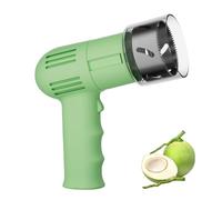 Galleta de Coco Eléctrica con Tapa de Seguridad, Batería de 2000Mah, Incluye Broca de 6Cm, Adecuada for Uso en el Hogar y la Cocina(Green)