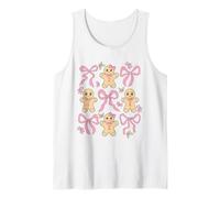 Galleta de Jengibre Coqueta Arco para Hornear bastón de Caramelo de Navidad Camiseta sin Mangas