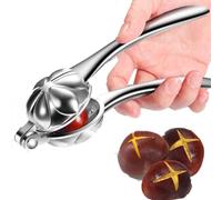 Galleta De Nueces, Clip De Castaña Cortador De Castañas Cascanueces Clip De Castaña Herramienta Para Galleta De Nueces Abridor De Cáscara De Castaña De Nuez De Acero Inoxidable