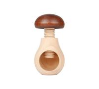 Galleta de nueces de madera ergonómica, herramienta de cocina de madera, diseños de de seta, Cascanueces para niños, galleta de nueces con ergonómico