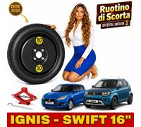 Galleta De Repuesto 16" Suzuki Ignis Swift 4 Agujeros Gato DOT 25 125/70R16