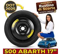 Galleta De Repuesto Italia Top 17" Fiat 500E Abarth DOT 25 R17 Berlina Sportiva
