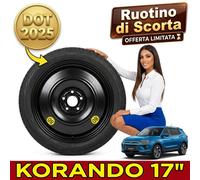 Galleta De Repuesto 17" Kgm Korando 5 Agujeros 5x112 R17 DOT 25 IT Negro Acero