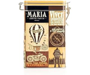 Galletas Artesanales de Manzana y Canela en Lata Ilustrada con Temática de Viaje - Galletas Tradicionales Portuguesas - 150g - Ideales para compartir o para la hora del té