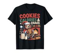 Galletas Calorías Y Caos Cozy Christmas Camiseta