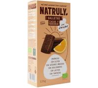 Galletas con Cacao y Naranja Natruly Bio 125 g | Ecológicas, veganas y sin gluten | Con cacao y naranja natural, sin azúcares refinados ni aditivos