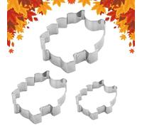 Galletas Cutter - 3 piezas Hedgehog, diseño Easy Demold Baking Tools, Stainless Steel Cookie and Pastry Molds | Perfect for Fruit Pastries, Doughs, Home Baking, Party, Birthday, Holiday, Kitchen