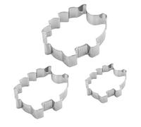 Galletas Cutter, Acción de Gracias Stainless Steel Cookie Cutter Sets, 3 piezas Hedgehog Patrón Baking Accessories For Fruit Pastries Doughs Home Party Birthday Holiday Kitchen Postre Festival Cooking
