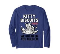 Galletas de gatito panadería divertido We Knead Em You Need Em Cat Manga Larga