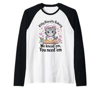 Galletas de gatito We Knead Em You Need Em Cat Baking Lover Camiseta Manga Raglan
