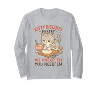 Galletas de gatito We Knead Em You Need Em Cat Baking Lover Manga Larga