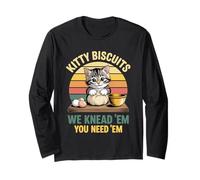 Galletas de gatito We Knead Em You Need Em Cat Baking Lover Manga Larga