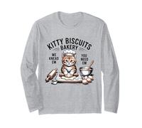 Galletas de Gatito We Knead Em You Need Em Cat Baking Lover Manga Larga