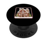 Galletas de Jengibre para Hornear de Navidad Casa de Pan de Jengibre PopSockets PopGrip Adhesivo