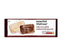 Galletas de leche malteada de chocolate con leche esencial Waitrose 250g
