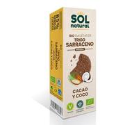 SOLNATURAL Galletas DE T.SARRACENO Coco-Cacao Bio 175 g, No aplicable