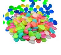 Galletas genéricas para - 100 piezas coloridas luminosas lisas - guijarros decorativos para interior | para acuario, jardinera, ocio creativo, paisaje, interior, exterior, río, jardín