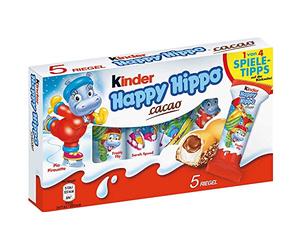Galletas Kinder Happy Hippo con Crema de Cacao: Pack de 5 Galletas de Kinder