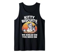 Galletas Kitty Panadería We Knead Em You Need Em Retro Vintage Camiseta sin Mangas