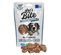 Galletas para perros Brit Let's Bite, bocadillos de carne para perros, cuadrados de cordero con pollo | 80 g