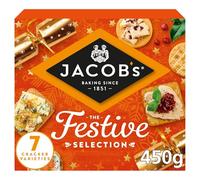 Galletas para queso, surtido de 7 unidades de 450 g (paquete de 1), cesta de regalo sabrosa y retorcida para cumpleaños, Navidad, Pascua, Año Nuevo