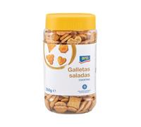Galletas Saladas METRO Chef y ARO - Formatos Familiares de 350g y 1500g | Aperitivos Crujientes, Redondas, Cocktail y Peces | Ideales para Reuniones y Snacks (1 TARRO 350G, salada Cocktail)