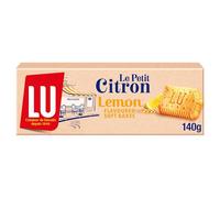 Galletas suaves con sabor a limón y citrón, 140 g (paquete de 2), deliciosas y retorcidas, cesta de regalo, Navidad, cumpleaños, Pascua