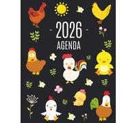 Gallina Agenda 2026: Pianificatore Giornaliera di 12 Mesi con Calendario 2026
