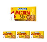 Gallina Blanca · Avecrem Caldo de Pollo | Elaborado con Pollo de Corral, Verduras Variadas y Aceite de Oliva Virgen Extra. Bajo en Grasa, Sin Gluten, Sin Conservantes, Sin Colorantes - 24 Pastillas