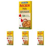 Gallina Blanca - Avecrem Pollo Natural 100%, 10 Pastillas (Paquete de 4)