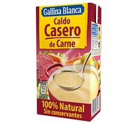 GALLINA BLANCA Caldo Casero de Carne 100% Natural | Elaborado con Carne de Ternera Fresca y Verduras de la Huerta, Cocinado a Fuego Lento. Sin Gluten, Sin Conservantes - 500ml