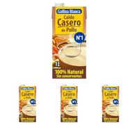 GALLINA BLANCA Caldo Casero de Pollo 100% Natural | Elaborado con Pollo Fresco y Verduras de la Huerta, Cocinado a Fuego Lento Durante 3h. Sin Gluten, Sin Conservantes, Bajo en Grasa - 1L